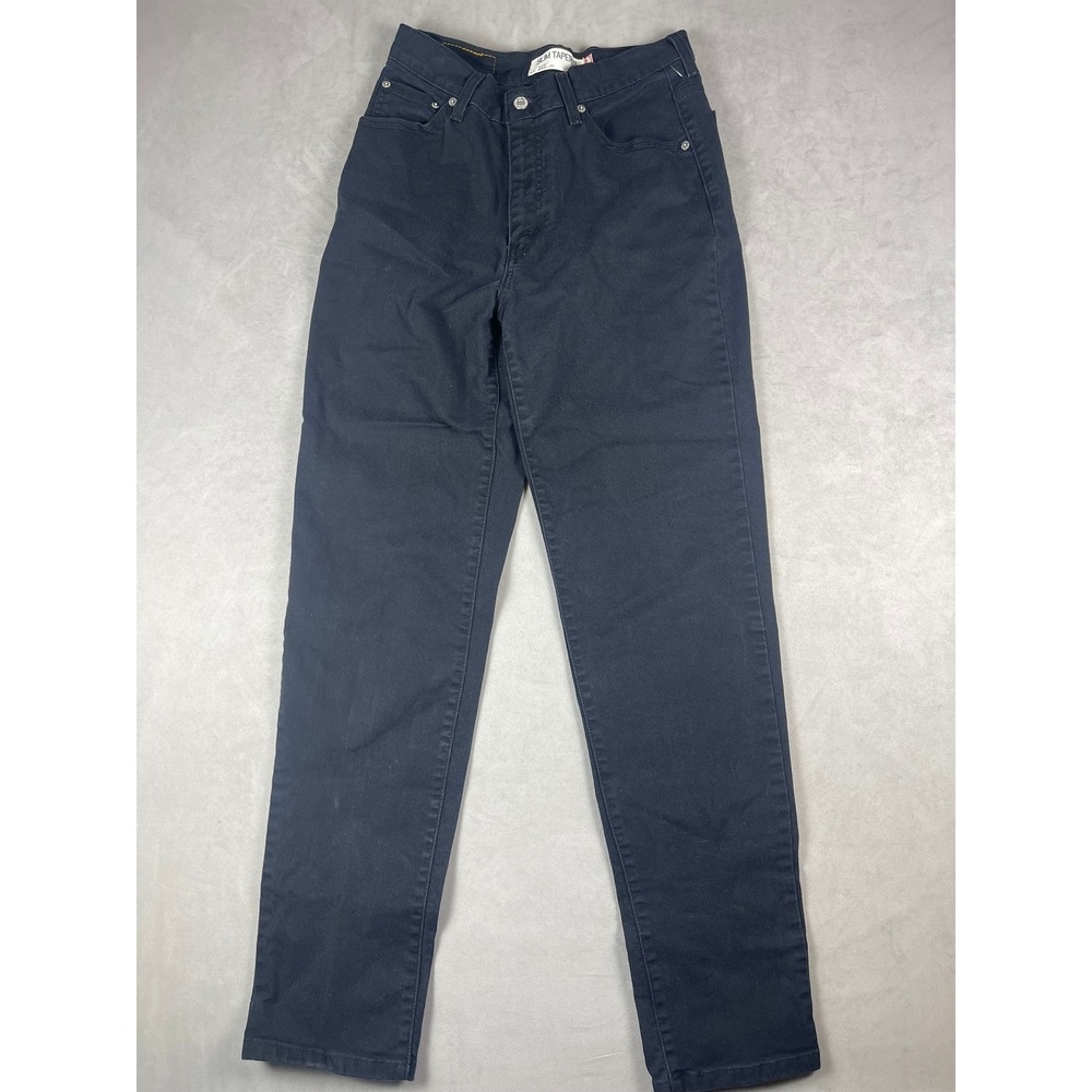 Levis 512 Slim Tapered Jeans Womens 10M Black High Rise‎ Stretch Denim Pants